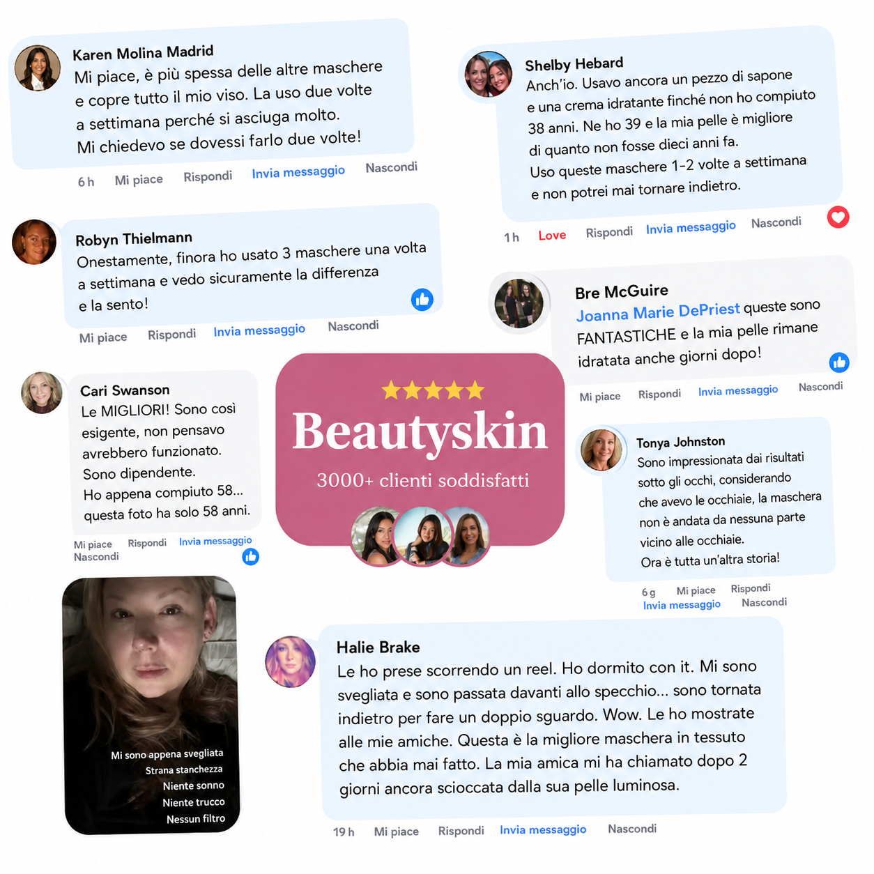 Maschera di collagene pink - con PDRN di Salmone DNA Idratazione e Rassodamento della Pelle Skincare Coreana