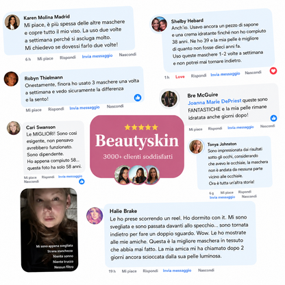 Maschera di collagene pink - con PDRN di Salmone DNA Idratazione e Rassodamento della Pelle Skincare Coreana