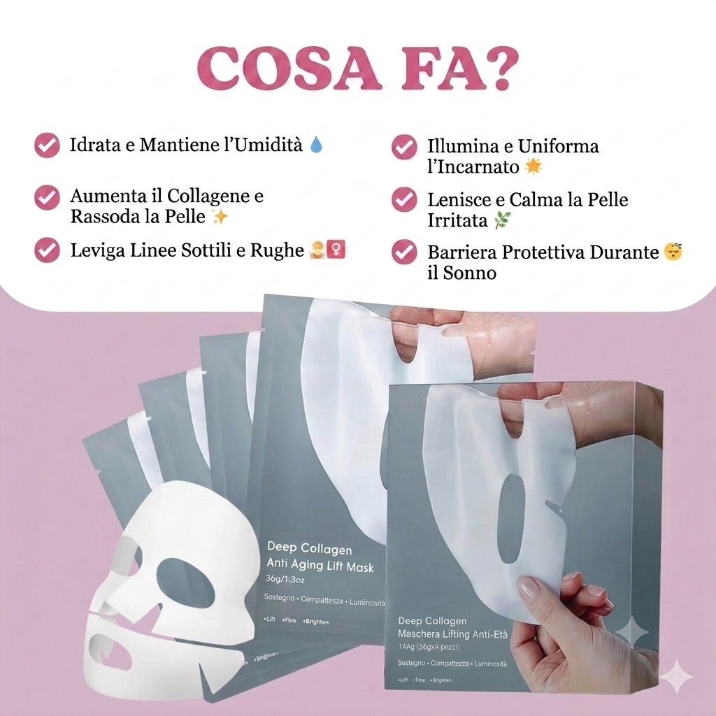 Maschera collagene - idratazione profonda e riparazione intensiva