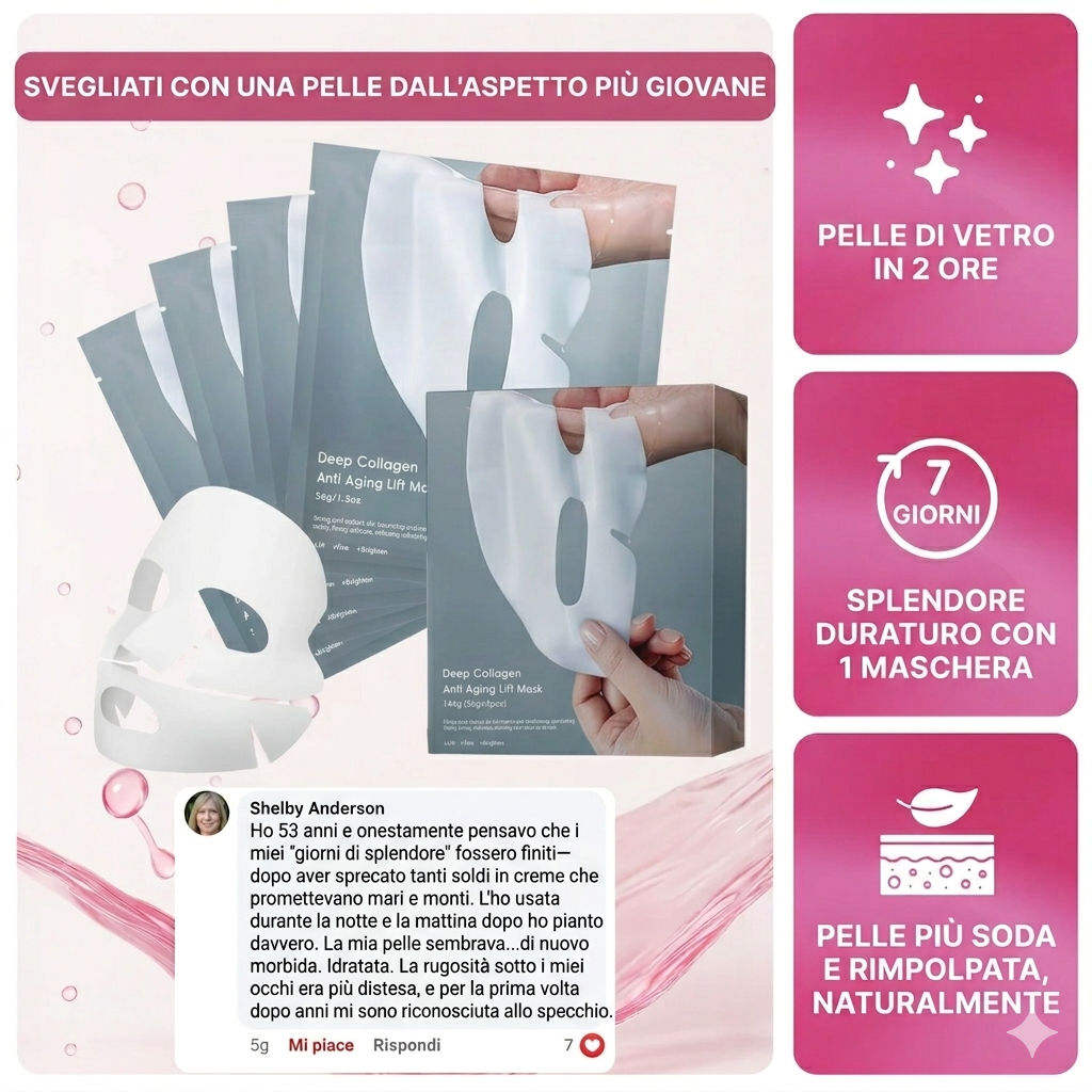Maschera collagene - idratazione profonda e riparazione intensiva